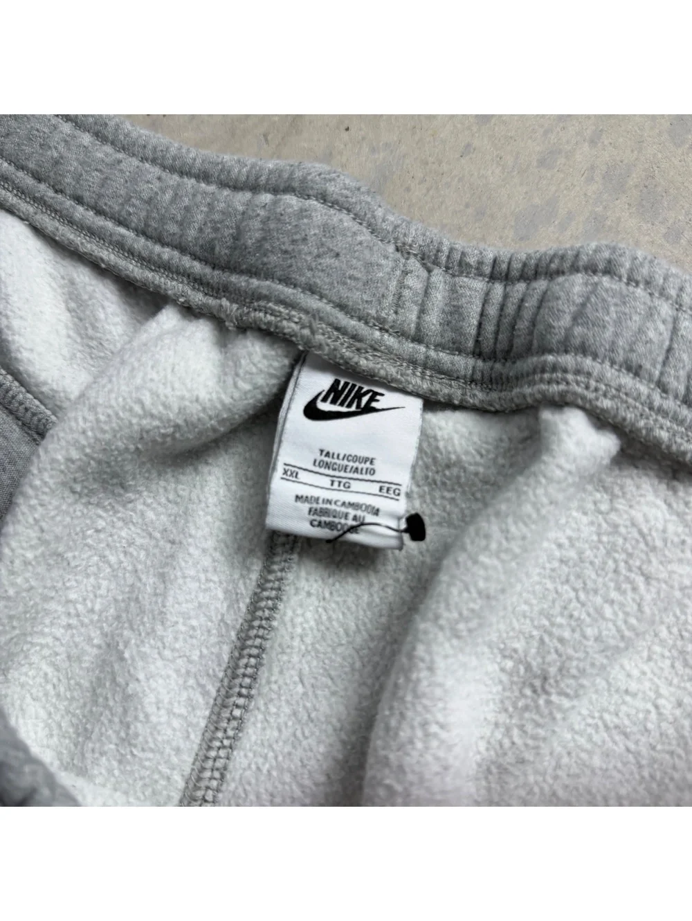 Nike Baggy Grey Sweatpants Mens 2XL Loose Fit Fleece